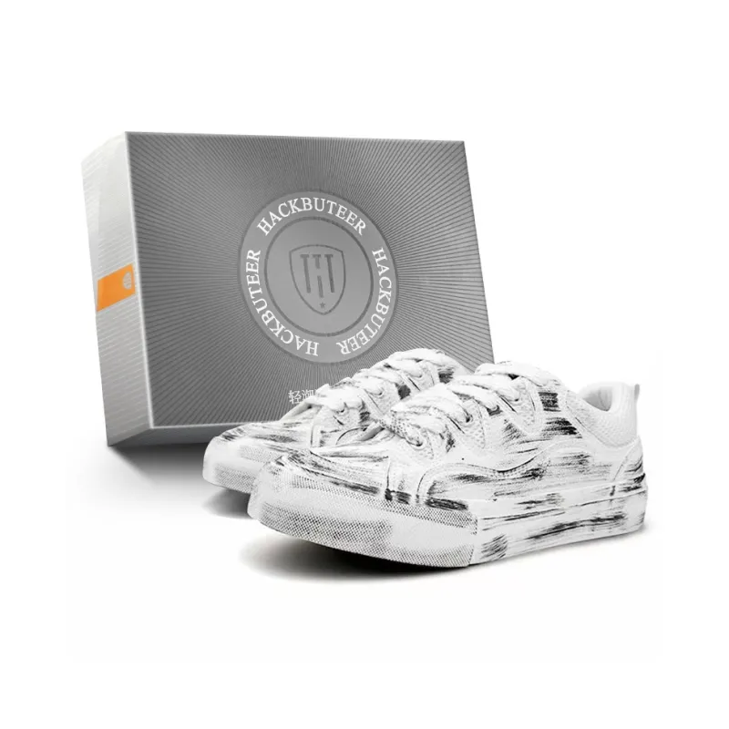 HACKBUTEER Low Top Skateboard Shoes Men's Box Included-0