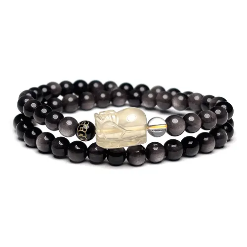 FANGYUANXIAOFU Star Moon Bodhi Seeds Single Wrap Beaded Bracelet Unisex