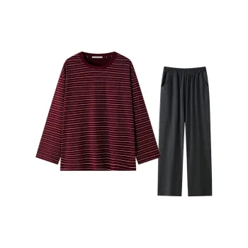 MEITENG Pajama Set Women's Burgundy