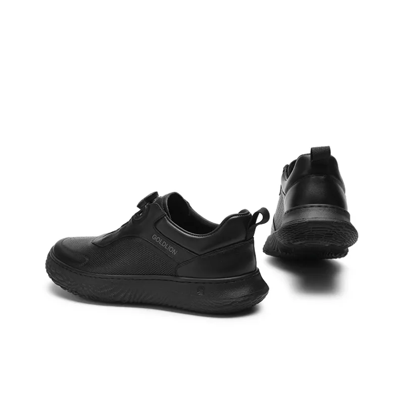 GOLDLION Low Top Casual Shoes Men's Black-3