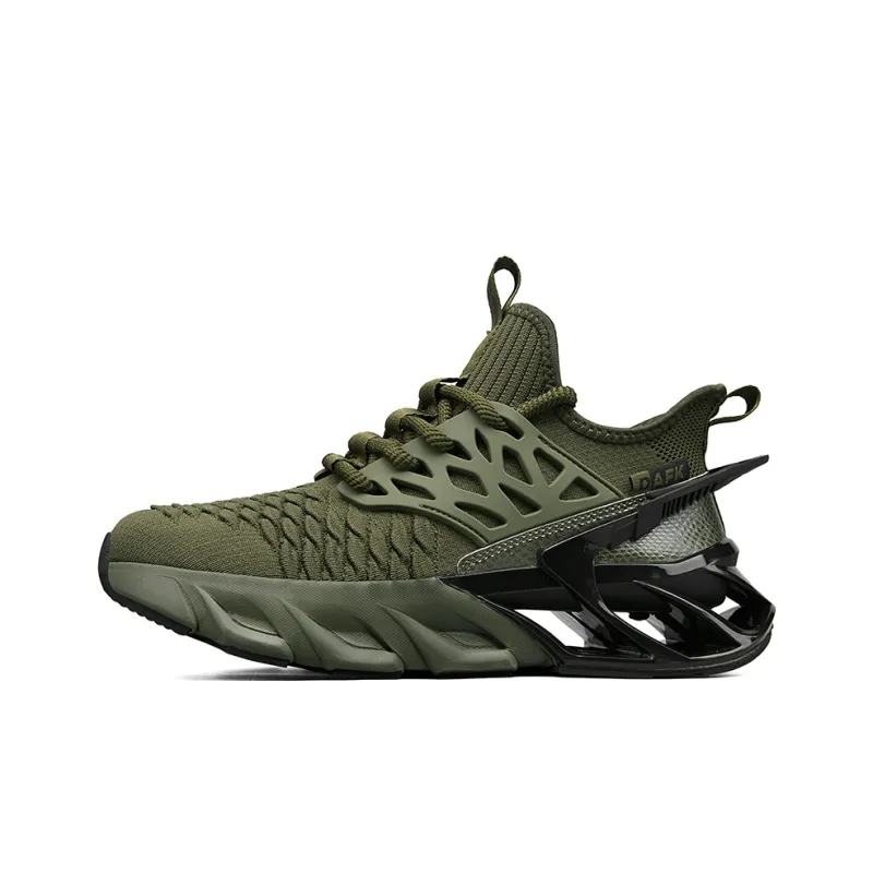 DAFK Slip Resistant Support Height Increasing High Top Running Shoes Men's-10