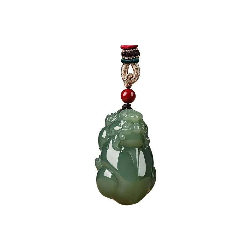 KUNYUYAO Hetian Jade Pendants Green Jade Unisex-17