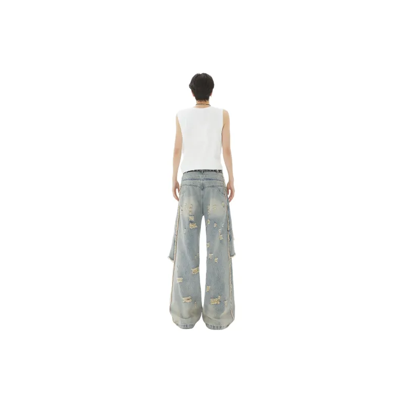 CREAZIONI LA FANTASIA E MOBILE Jeans Unisex Vintage Blue-0