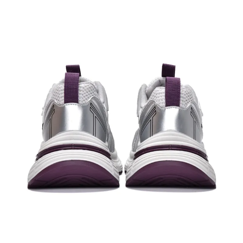 MISTERY Breathable Anti-Slip And Wear-Resistant Low-Top Chunky Sneakers Women's-4