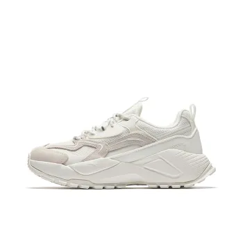 CHAOJIANTA Slip Resistant Height Increasing Low Top Chunky Sneakers Men's White
