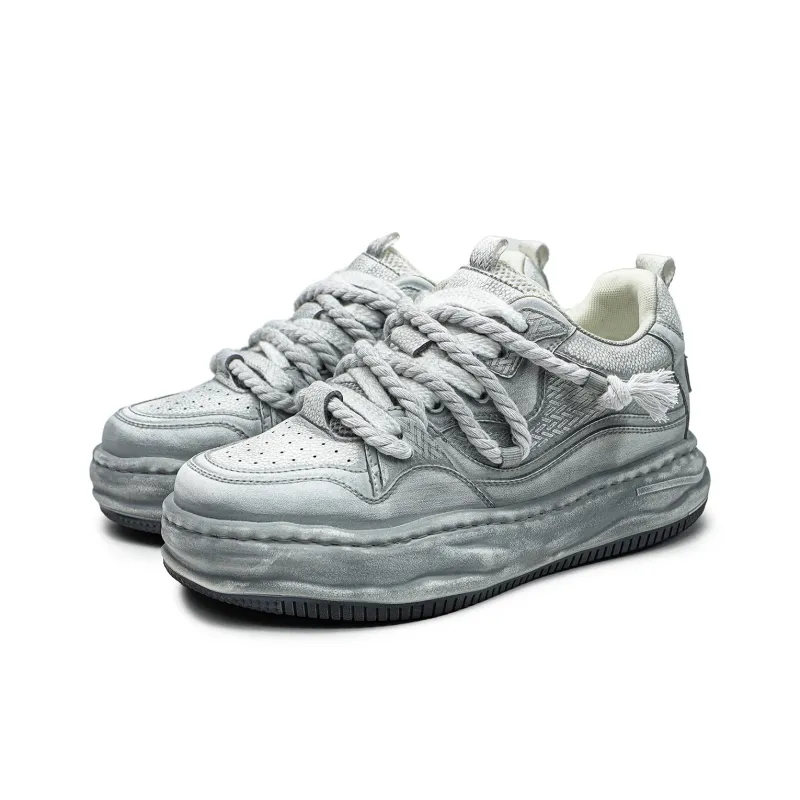 ESTEE GEEA Low-Top Skateboard Shoes Unisex Gray-2
