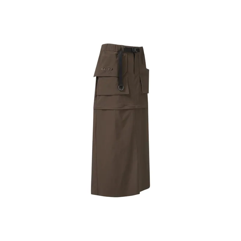 SALOMON Casual Long Skirt Women's Brown-2