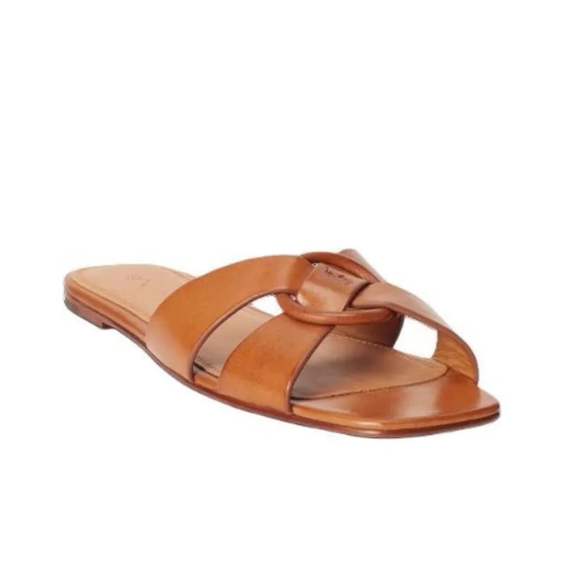 Polo Ralph Lauren Odor Resistant Slide Slippers Women's Brown-1