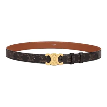 CELINE Medium Triomphe Belt In Triomphe Canvas