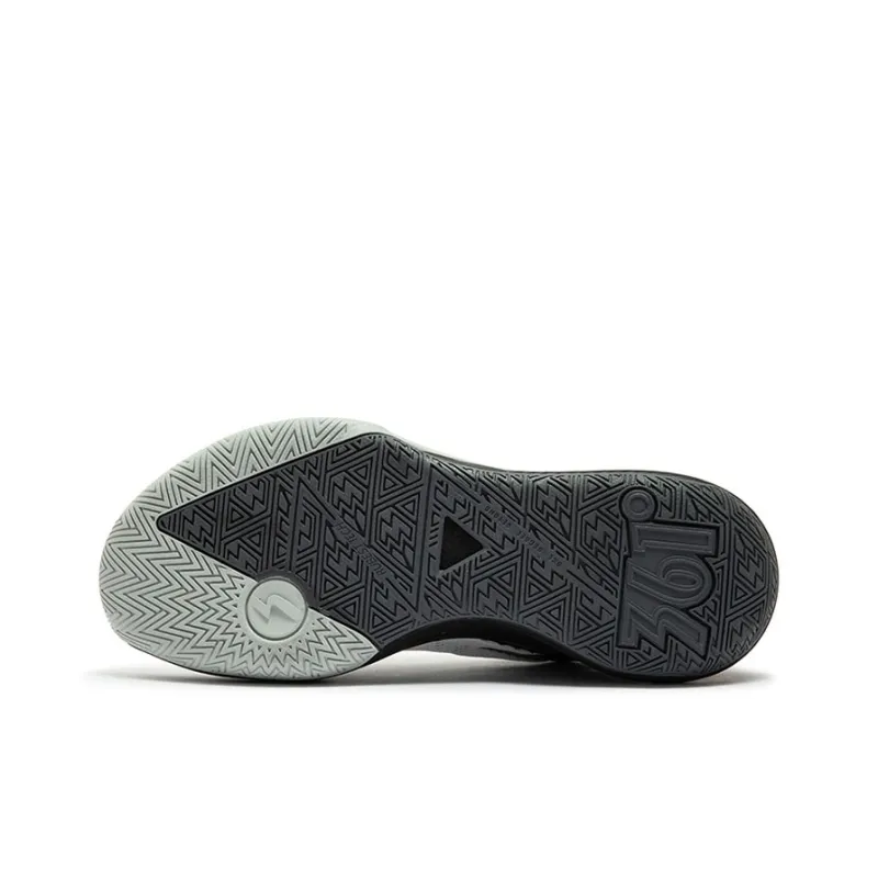 361° Anti-Slip And Wear-Resistant Lightweight Low-Top Basketball Shoes Men's White Black-4