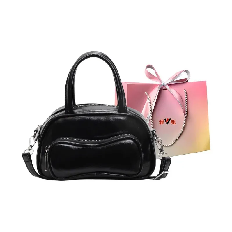 Yalu PU Shoulder Bag Crossbody Bag Handbag Regular Women's Black/Ecru/Burgundy/Blue/Pink-0