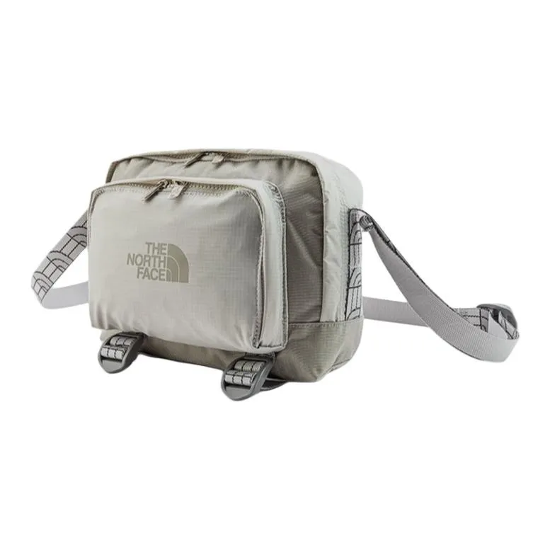 THE NORTH FACE Fabric With Nylon Crossbody Bag Shoulder Bag Unisex Silver-1