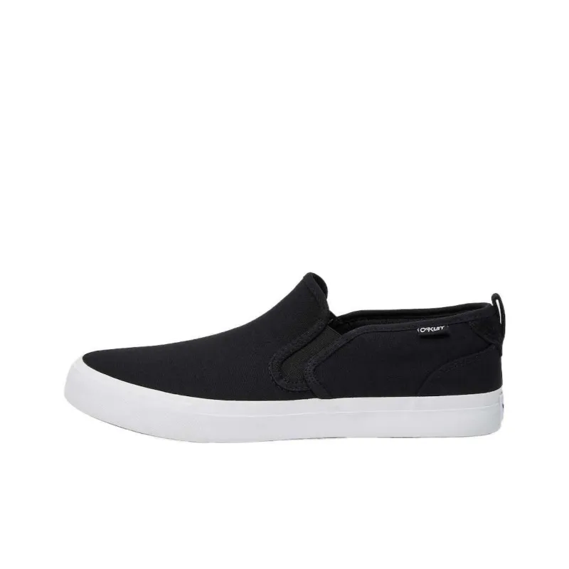Oakley Slip-Resistant Abrasion-Resistant Breathable Quick-Dry Lightweight Thermal Low-Top Canvas Shoes Men's Black-0