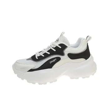 AMICNIEGD Anti Slip And Wear Resistant Breathable Low Top Chunky Sneakers Women's