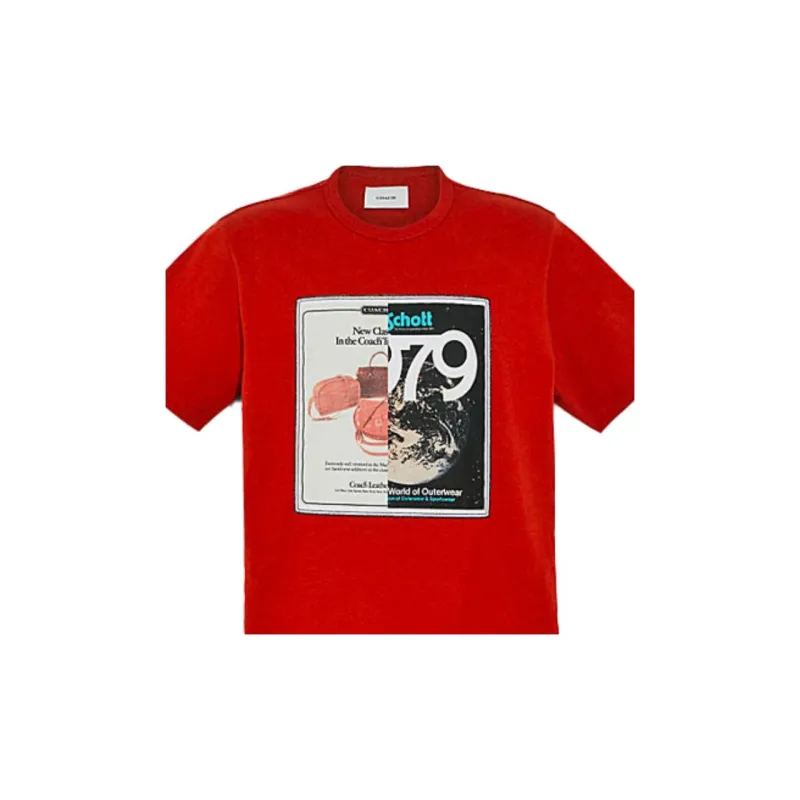 COACH T-Shirts Men Red-2