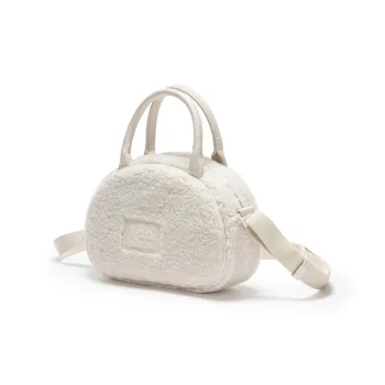 Lee Fabric With PU Crossbody Bag Regular Women's Ecru