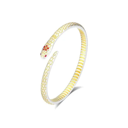 Heart Grass 999 Fine Silver Bangles Women's