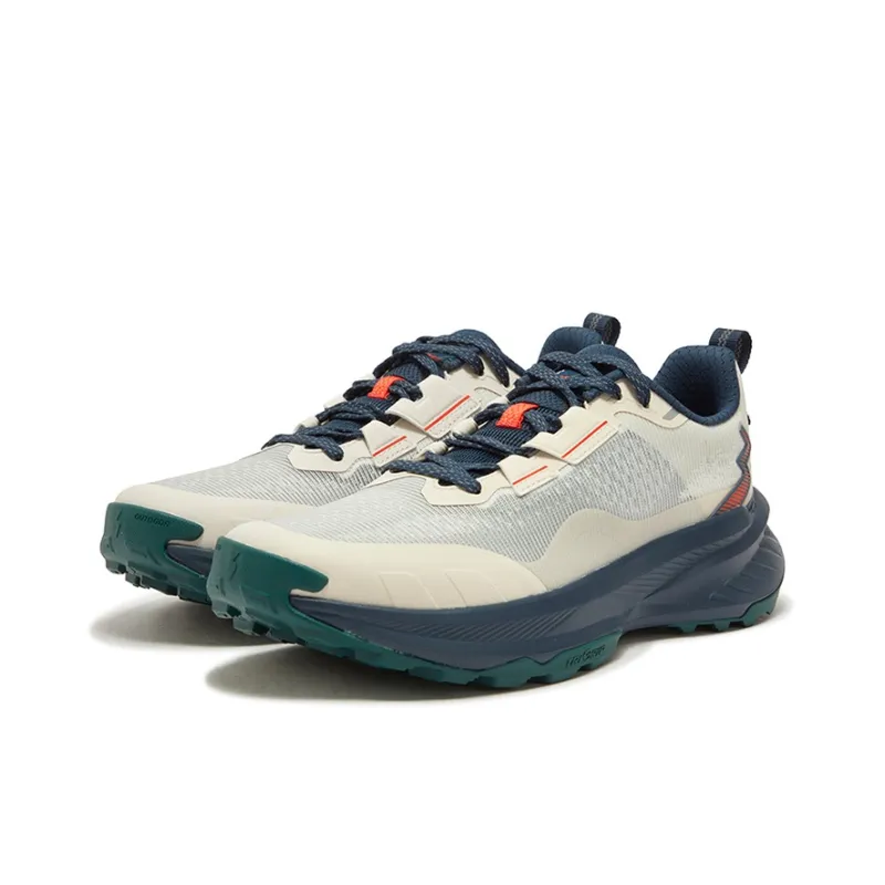 361° Anti Slip And Wear Resistant Breathable Low Top Running Shoes Men's White Ink Blue-2