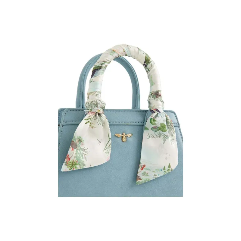 Fable PU Handbag Mini Women's Blue-4