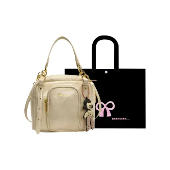 HACIN PU Handbag Regular Women's White/Black/Pink