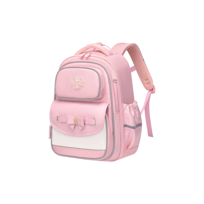 V.NINE Fabric Student Bag Regular Dream Pink/Starry Blue-0
