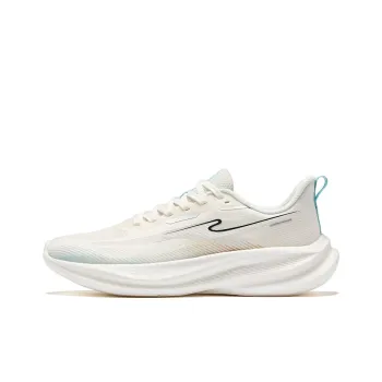 Erke Cushioning Breathable Lightweight Low Top Training Running Shoes Men's Microcrystal White Saint Nian Blue