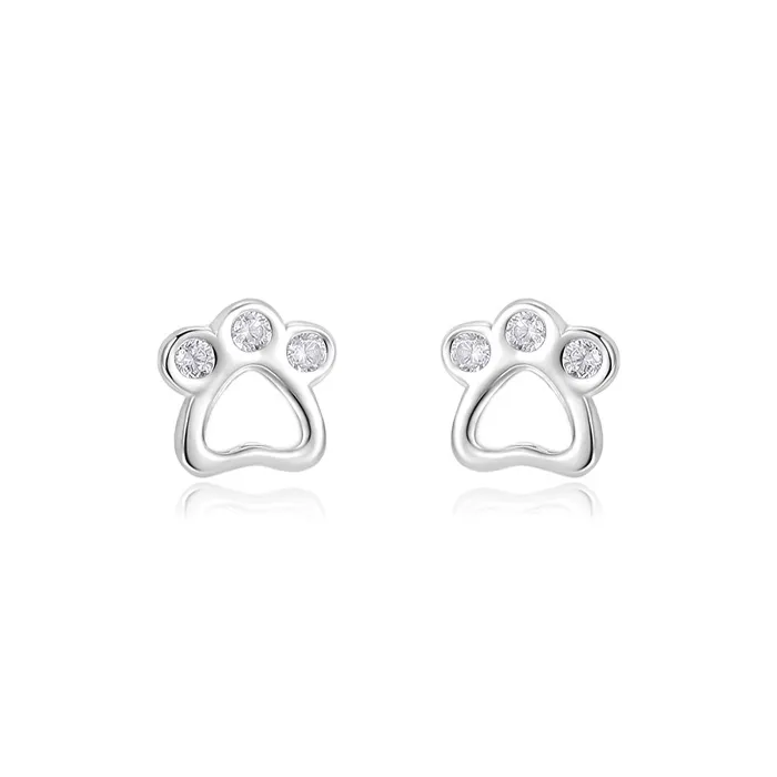 SHK Sterling Silver Stud Earrings Women's-0