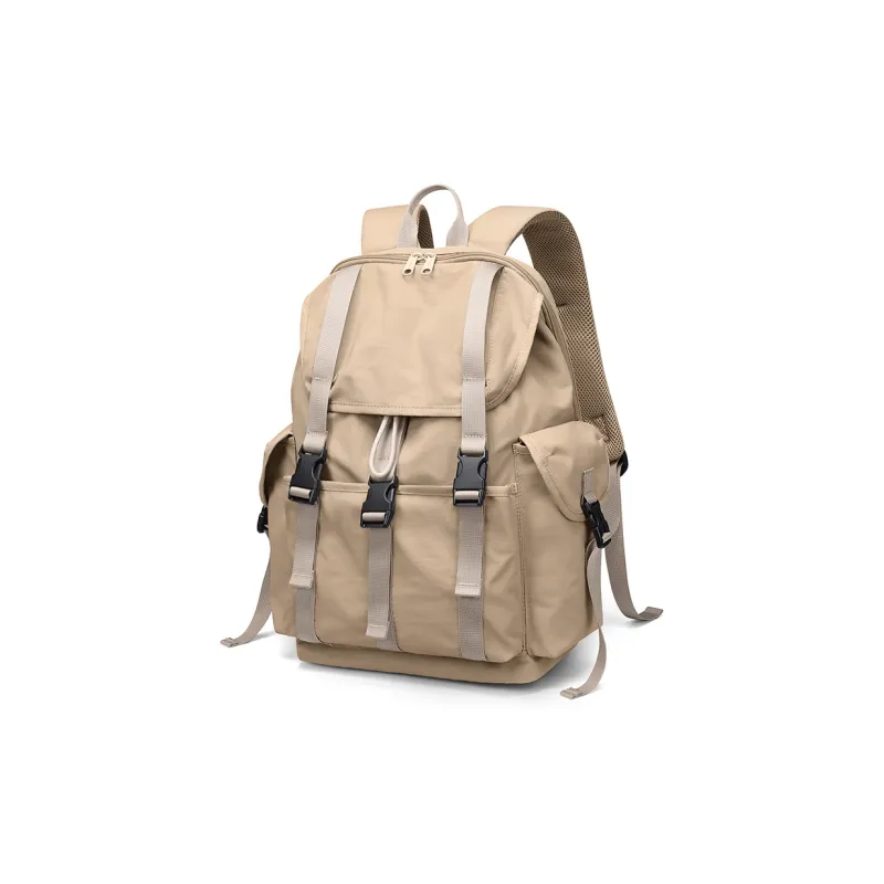 V.NINE Fabric Backpack Regular Unisex Khaki/Obsidian Black-1