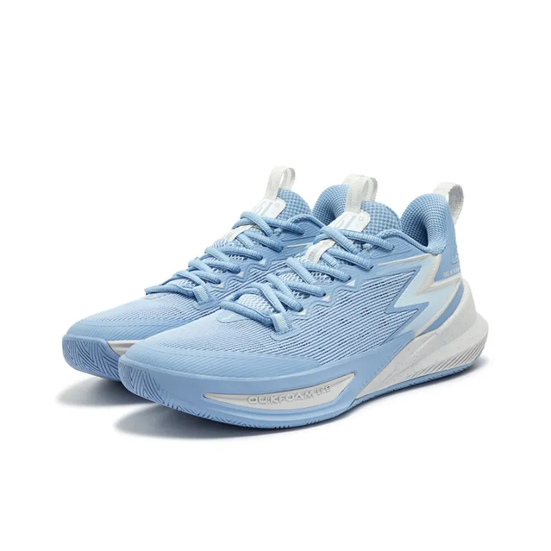 361° Anti-Slip Wear-Resistant Breathable Lightweight Low-Top Basketball Shoes Men's Sky Blue-2