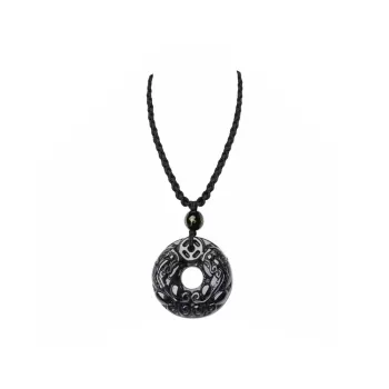 Bubble Scallops Obsidian Jade Necklaces Unisex
