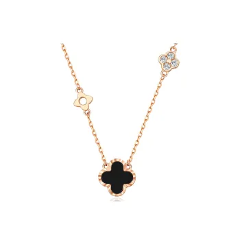 KADER Lucky Four Leaf Clover Series Agate Necklaces Women's