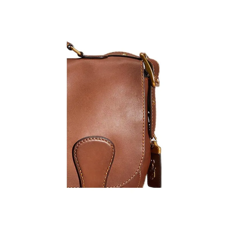 COACH Musette Glove Tanned Leather Handbag Shoulder Bag Crossbody Bag Large Size Women's Saddle Color-1