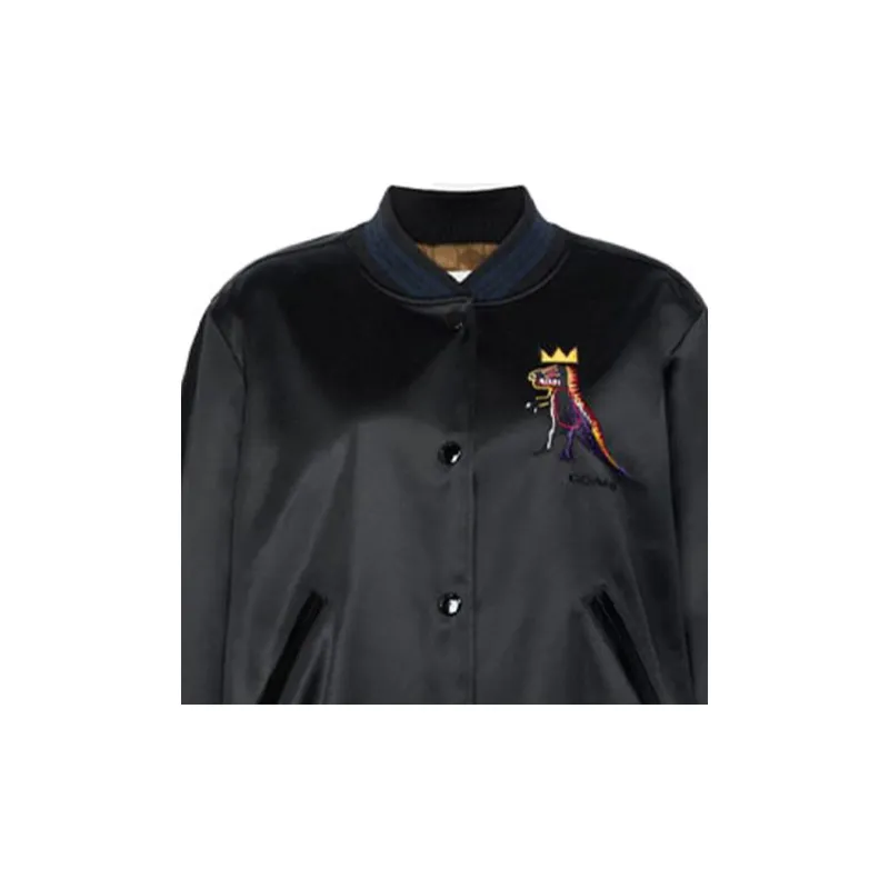 COACH Baseball Jerseys Women's Black-3