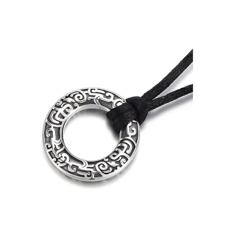 IDEAGEMER 925 Sterling Silver Necklaces Men's-3
