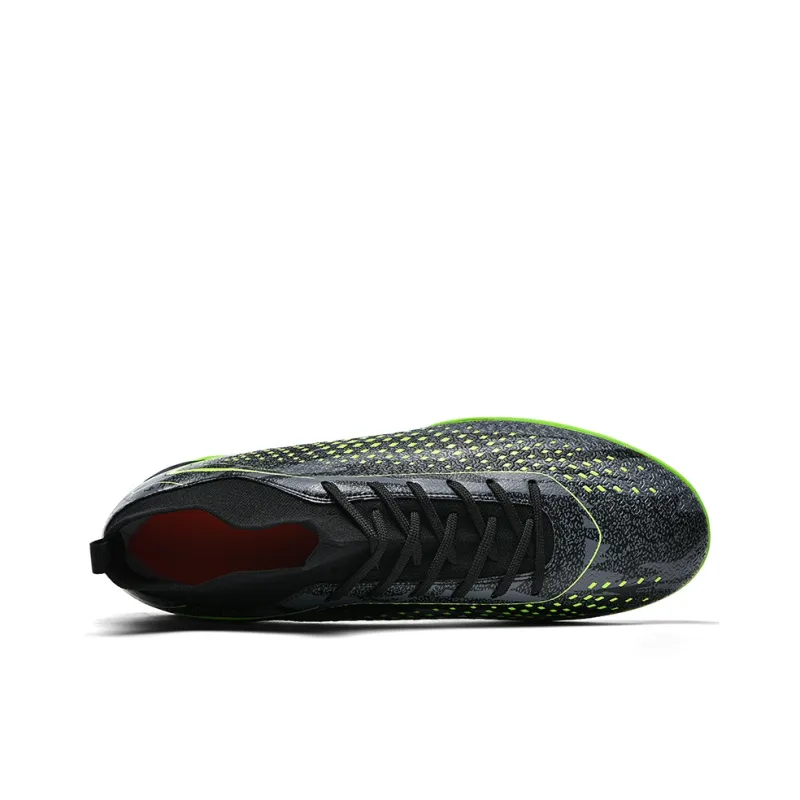 QIUTEXIONG FG Rubber Long Studs TF Rubber Broken Studs Cushioning Impact Resistant Soccer Shoes Unisex-2