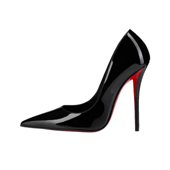 Christian Louboutin Miss Z 120mm Pump Black Patent Calf Leather Women's