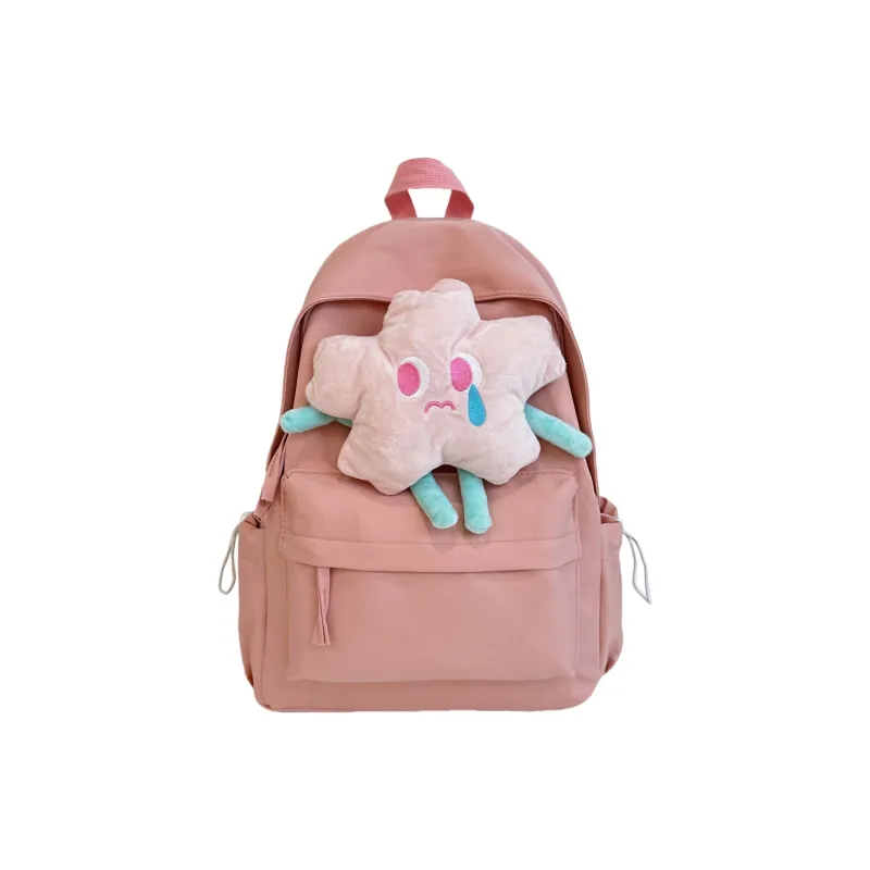 URBAN FOREST Polyester Backpack Women's Ecru/Burgundy/Light Yellow/Light Green/Pink-21