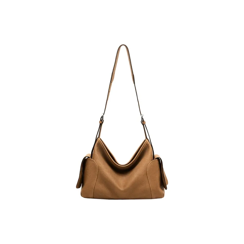 Qiuzhen Cow Leather HOBO Shoulder Bag Small Size Unisex Multicolor-0