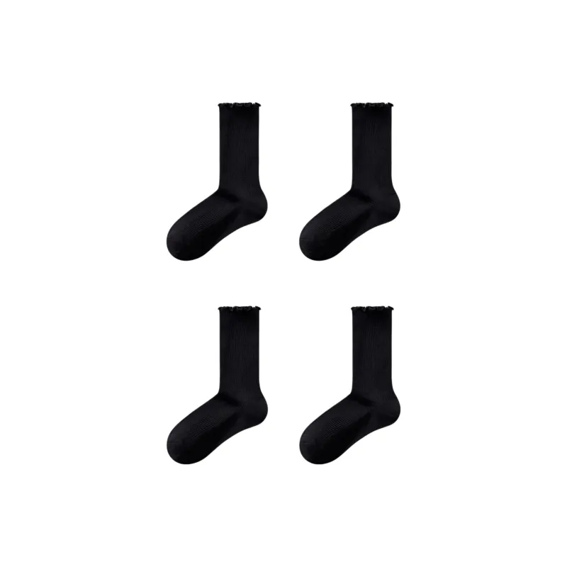 Temooues Mid-Calf Socks Women's 4 Pack-7