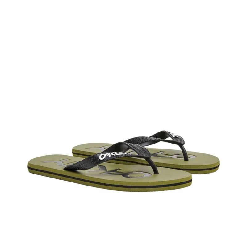 Oakley Quiet, Odor Resistant, Slip Resistant Flip Flops Unisex Dark Green-2