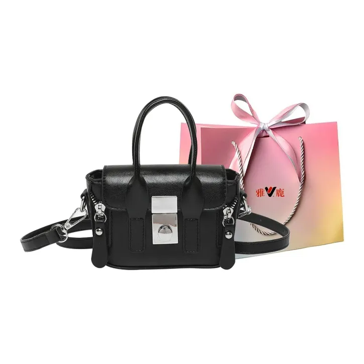 Yalu PU Handbag, Shoulder Bag, Crossbody Bag Regular Women's Black/White/Pink/Red/Brown-0