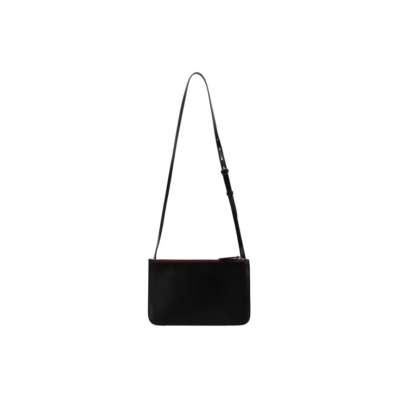 Burberry Calfskin Crossbody Bag Trumpets Unisex Black-2