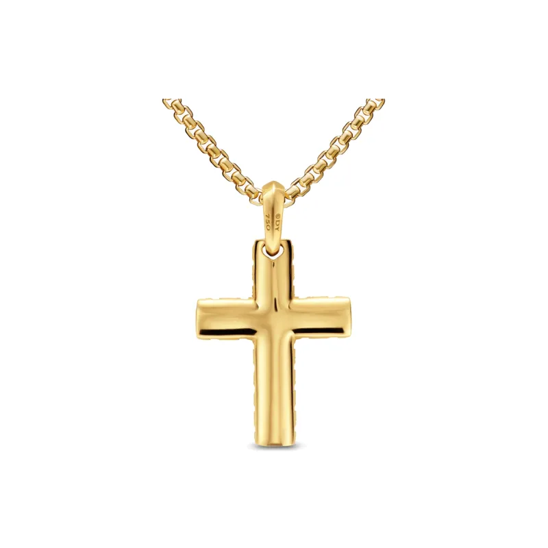 David Yurman 18kt Yellow Gold Cross Pendant-1