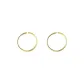 [12mm Gold 2 Pack]Open-Ended Plain Band Hoop Earrings Eh-1919.ebH