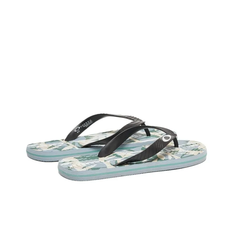 Oakley Odor-Resistant Flip Flops Unisex Light Blue-1