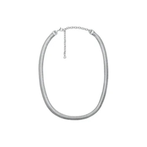 MICHAEL KORS Platinum-Plated 14K Gold-Plated Brass Necklaces Women's Silver