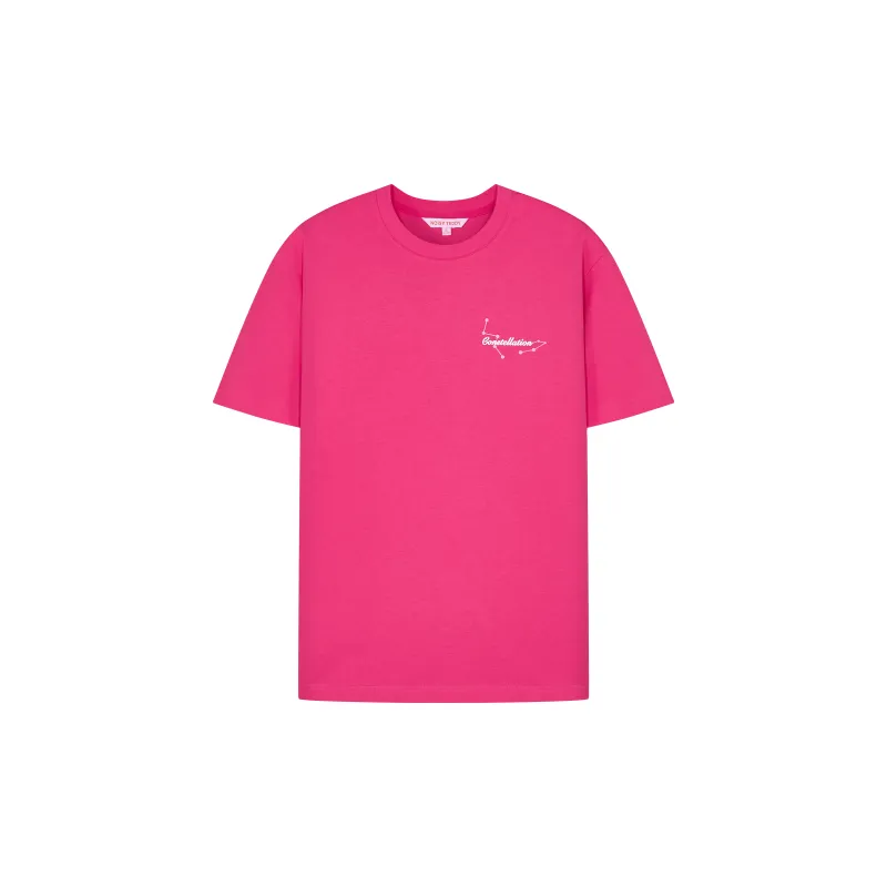 NOISY TEDDY Short Sleeved T Shirts Rose Red Unisex-1