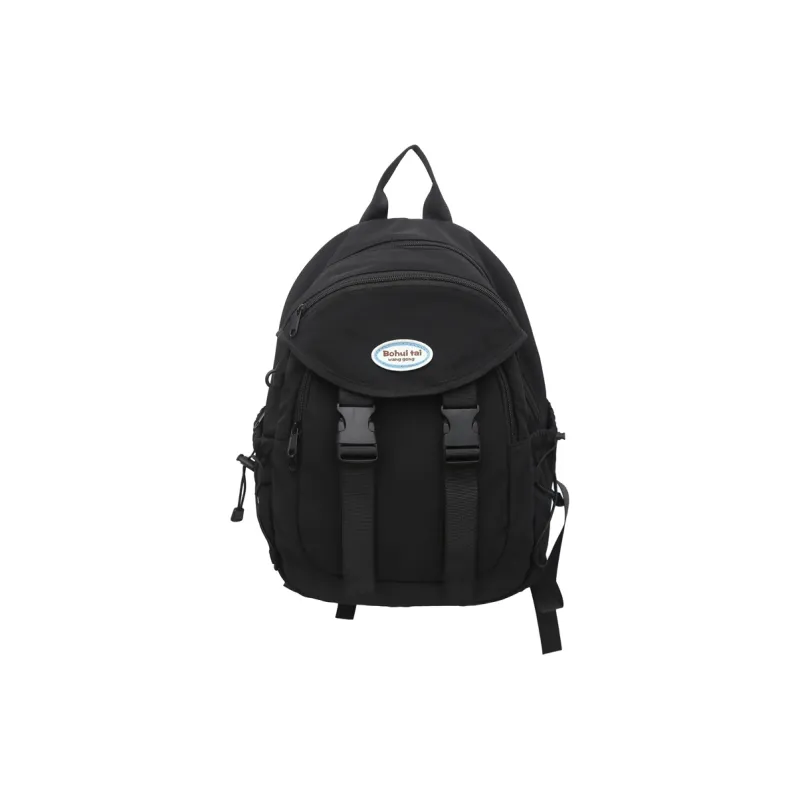 Yalu Nylon Backpack Regular Unisex Black/White/Blue/Red-0