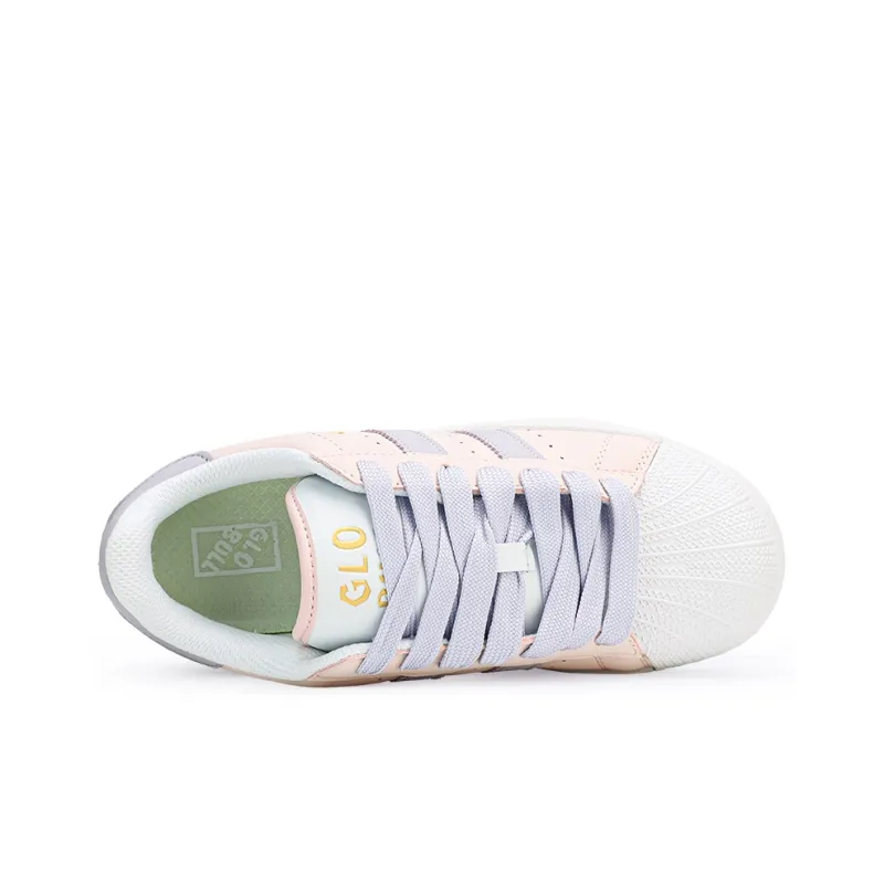 GLO BULL Anti-Slip And Wear-Resistant Breathable Low-Top Skateboard Shoes Women's Cinnamon Pink-3
