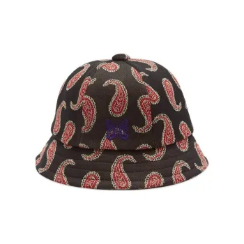 Needles Polyester Bucket Hats Unisex Black